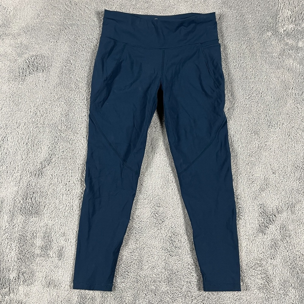 Sweaty Betty The Power Womens 7/8 Workout Leggings Size Small Blue Gym Running
